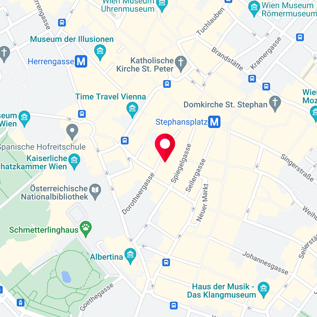 Karte: Eltz Institut für Zahnregulierung, Dorotheergasse 7, 1010 Wien